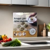 The white dumpling mold features a ring-shaped die and a central flower-shaped pleated structure for making pleated edge dots Specification image